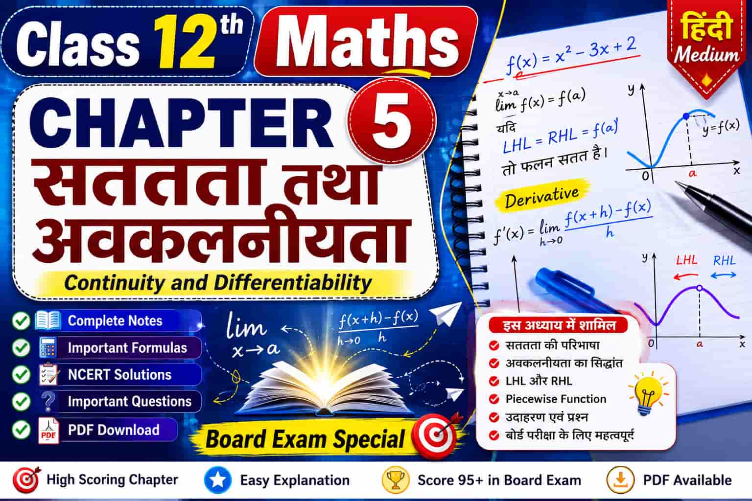 Class 12 Maths Chapter 5 Hindi Medium