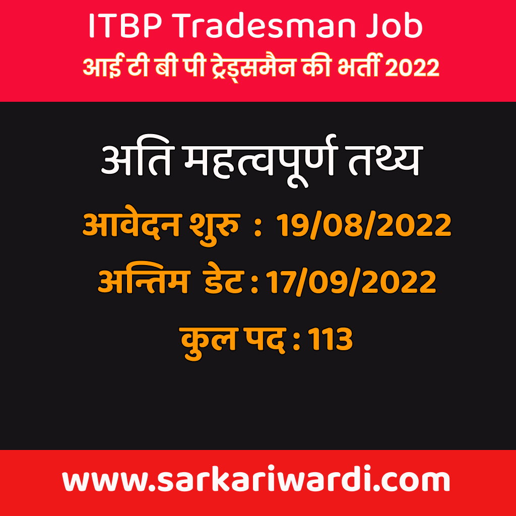 ITBP-tradesman-2022