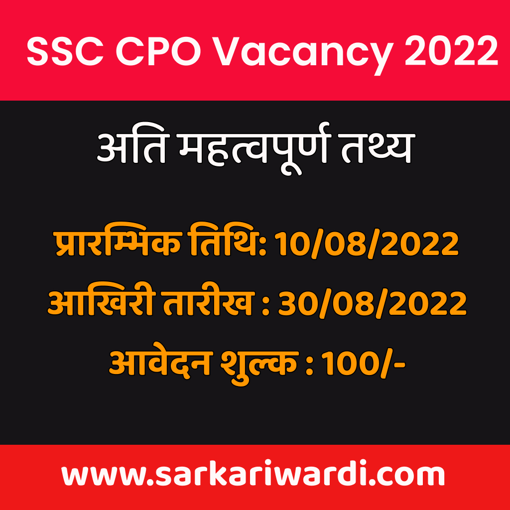 SSC-CPO-Online-Form-2022